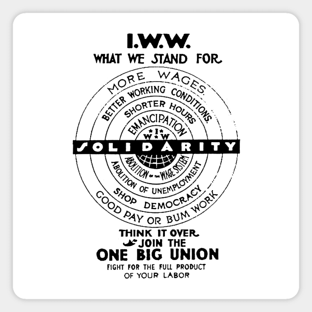 I.W.W. - Industrial Workers of the World Magnet by Fidelia